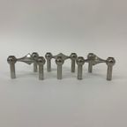 Set Of 3 Candlestick By Fritz Nagel & Ceasar Stoffi And Manufactured By Bmf 1960’S thumbnail 3