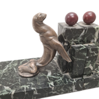 Maurice Frecourt Art Deco Boekensteunen, Circa 1925 thumbnail 9