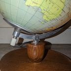 Vintage Wereldbol Lamp Uit Het Voormalige Oost Duitsland Uit 1982 thumbnail 7