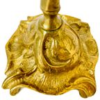 Vintage Messing Organische Kandelaar Art Nouveau thumbnail 6