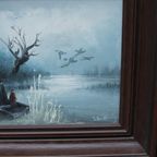 Jan Koning - Roeiboot In Winters Tafreel thumbnail 3