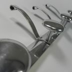 Aluminium Vintage Wandkapstok Met 5 Haken, Jaren 50 thumbnail 5