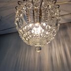 Vintage Kristallen Luchter Met Prismen Glas thumbnail 6