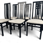 6X Mackintosh Style Dining Chairs thumbnail 9