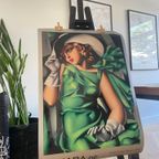 Tamara De Lempicka, Young Woman In Green (young Woman With Gloves), Ca. 1931 thumbnail 3