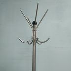 Vintage Industriële Metalen Chromen Kapstok thumbnail 10