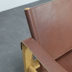 Set Of 2 Lounge Chairs In Teak And Saddle Leather By Karl Heinz Bergmiller For Escriba, Brazil, 1970s thumbnail 10
