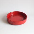Red Centrepiece Bowl Or Fruit Bowl By Aldo Londi For Bitossi thumbnail 4