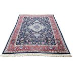 Handgeknoopt Perzisch Kashan Vloerkleed 195X290Cm - Vintage Wol Tapijt - Donkerblauw Rood - Relving thumbnail 2