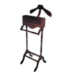 Dressboy / Valet Stand - Made In England - Two Drawers And Elegantly Shaped Wooden Frame thumbnail 2