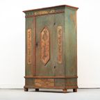 Antieke Beschilderde Bruidskast 1834 thumbnail 3