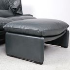 Cassina Portovenere Leren Bank Met Hocker thumbnail 12