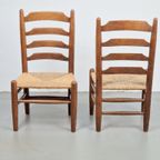 Set 2 Vintage Brutalist Charlotte Perriand Stoel Japandi '60 thumbnail 10
