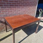 Vintage Wenge Eettafel Uitschuifbaar. thumbnail 7
