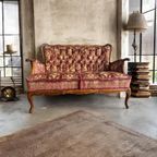 Vintage Roze Barok Tweezit / Sofa / Zetel thumbnail 5