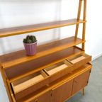 Teak Fineer Kast Uit Zweden Met Lades, Legplank En Uitschuifbare Plank thumbnail 13