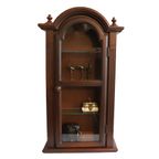 Antiek Wand Vitrine Kastje, Italie thumbnail 2
