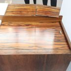Vintage Kaptafel Palissander Drieluik Spiegel thumbnail 4