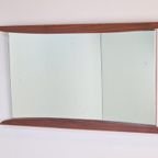 Vintage Rechthoekige Spiegel Teakhouten Frame 1960 Denmark thumbnail 2