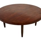 Vintage Houten Ronde Salontafel Jaren 60 Design thumbnail 4