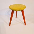 Vintage Krukje Houten Melkkrukje Retro Plantentafel Tafeltje thumbnail 6