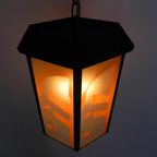 Art Deco Hanglamp Met 6 Glasplaatjes thumbnail 10