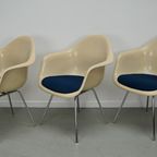Set Van 3 Fiberglass Dax Armchairs Eames For Herman Miller / Vitra thumbnail 12