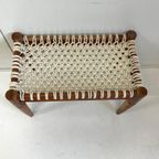 Bankje/Voetenbankje Touw Hout Footstool Kruk thumbnail 6