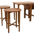 Set Nesting Tables Bijzettafels Mimiset Poul Hundevad Vintage thumbnail 11