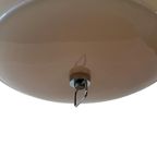 Vintage Witte Oranje Space Age Ufo Hanglamp / Luster thumbnail 4