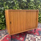 Vintage Fineer Kastje Kast Sideboard Tv Audio Meubel thumbnail 3