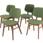 Set 4 Eetkamerstoelen Vintage Gestoffeerd 'velsen' Nederlands thumbnail 15