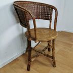 Vintage Bamboe Fauteuil, Rattan Stoel, Stoeltje thumbnail 12