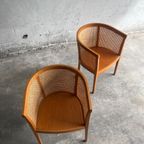 Mid Century Armchair In Cane And Wood ( 9 Pieces Available) thumbnail 11