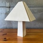 Vintage Jaren 70 Wit Metalen Post Modern Design Tafellamp thumbnail 15