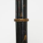 Prachtige Antieke Engelse Staande Lamp Uit Begin 1900 In Japanse Stijl Met Uniek Schilder Werk thumbnail 7