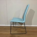 2X Montis Ivy Eetkamerstoelen - Blauw - Leder - Design thumbnail 8