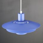 Blauwkleurige Top Designlamp Van Jeka Metaltryk - Model Viola Type 3013-P - Denemarken 1980 thumbnail 8