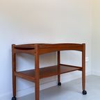 Vintage Deense Houten Trolley Uit De Jaren '60 Bernstorffsminde thumbnail 6