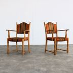 Brutalist Eetkamerstoelen | Vintage Stoelen | Deens thumbnail 4