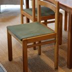 4 Musterring Massief Eikenhouten Stoelen, 1970 thumbnail 15
