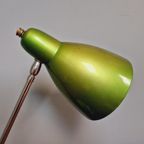 Vintage Bureaulamp In Groen En Chroom Gelakt Metaal thumbnail 5