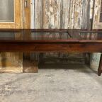 Oude Toonbank, Vitrine-tafel, Sidetable, Pronktafel. L 180cm thumbnail 4