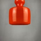 1 Of 2 Bright Orange Glass Pendant Light By Peill And Putzler 1960 thumbnail 6