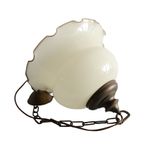 Vintage Opaline Glazen Hanglamp, Jaren '60/'70 thumbnail 4