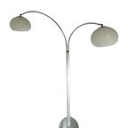 Dijkstra - Rare Model - Space Age Design / Mcm Floor Lamp With Two Shades thumbnail 10
