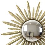 Mid Century Verkoperd Metalen Zonnespiegel Deknudt Convex 55Cm thumbnail 2