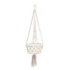 Bazar Bizar | De Macrame Planthanger - Wit - L thumbnail 2