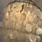 Set Van 2 Capiz Schelpen Hanglampen Opaline Parelmoer thumbnail 5
