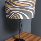 Table Lamp With Grey And Pink Shade, Shade Adjustable In Height thumbnail 8